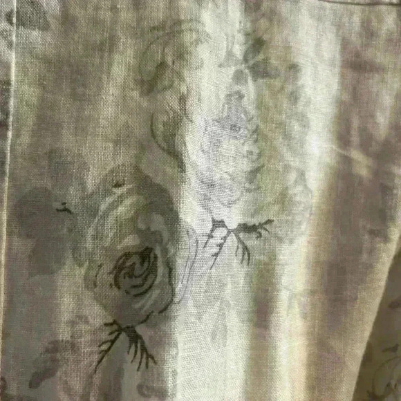 NWT Malvin I ❤️ Linen gray roses dress - Picture 4 of 5